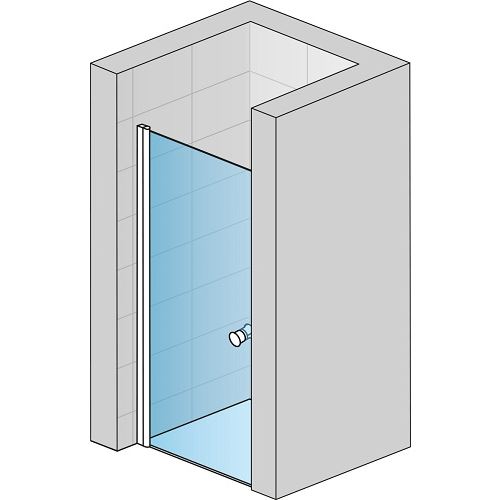 Sprchové dveře SOLINO SOL1 800 mm, sklo čiré, profil aluchrom, SanSwiss SOL108005007