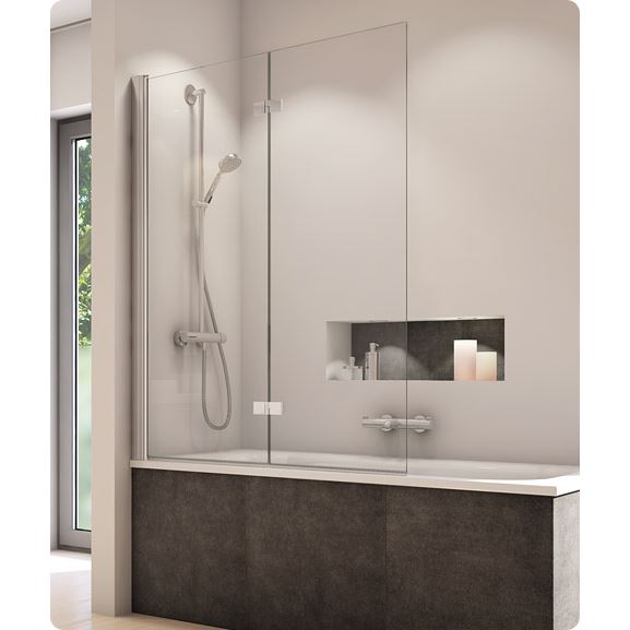 Vanová zástěna SOLINO SOLB2 1000 P, sklo čiré, profil aluchrom, Sanswiss SOLB2D1005007