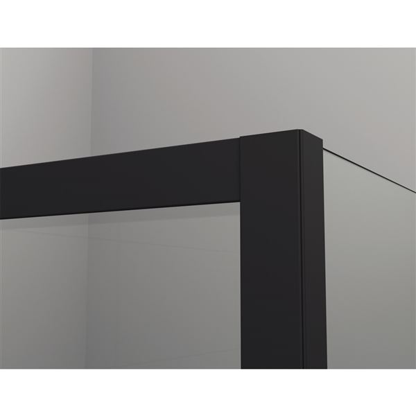 Sprchové dveře TOP-LINE S TLS2 L 1400 mm, sklo čiré, profil černý, levé, SanSwiss TLS2G1400607