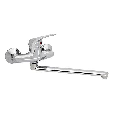 Dřezová baterie TA Tessa 150 mm, chrom, nástěnná, Slovarm 480313, TA.4011.A, rameno 300 mm