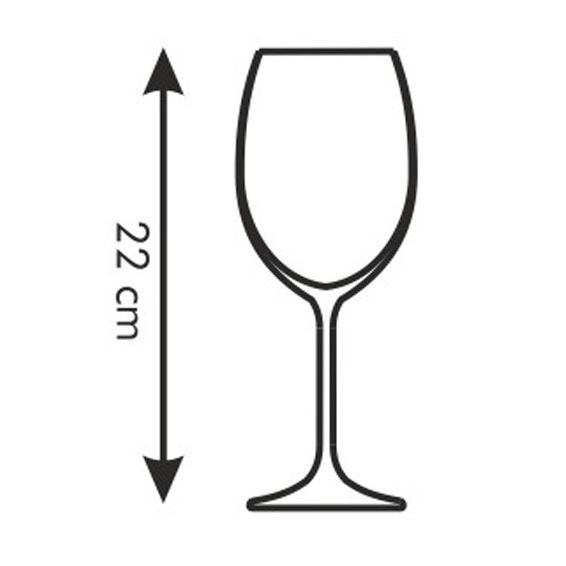 Sklenice na červené víno CHARLIE 450 ml, 6 ks, Tescoma 306422