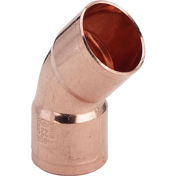 Pájecí oblouk 45° i/i CU 5041 d 22, Viega 100704, model 95041