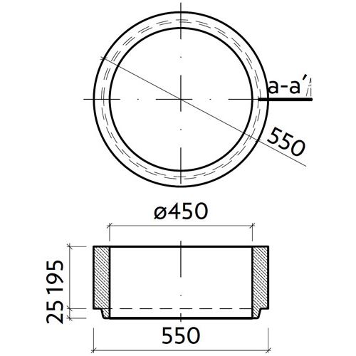 Skruž horní TBV-Q 5c 450/195