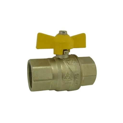 Kohout kulový FF 1/2", přímý, motýl, plyn