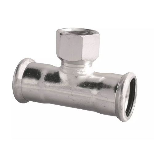 Lisovací T-kus d 28 × 3/4" × 28, vnitřní závit, Ivar IVC42.2834