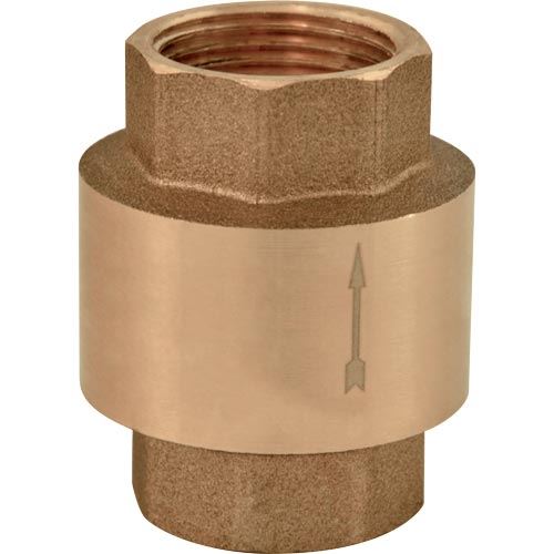 Zpětná mosazná klapka G 5/4" FF, plastový disk