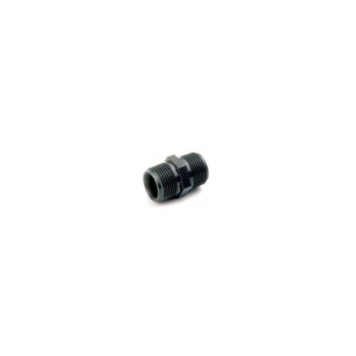 Nipl dvojitý 3/4" PVC – U, vnější × vnější závit