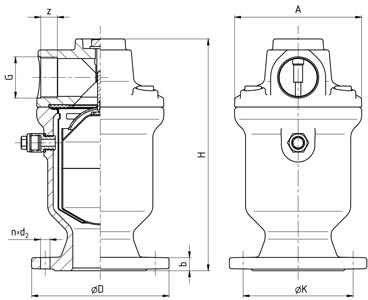 rozměry ventilu DUOJET