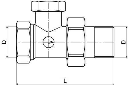 rozměr přímého radiátorového šroubení