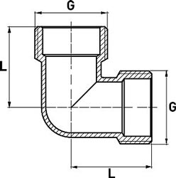 rozměr mosazné tvarovky