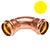 Měděné lisovací fitinky pro plyn