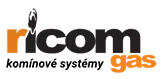Logo RICOM gas - výrobce systémů pro odtah spalin a odkouření kondenzačních kotlů